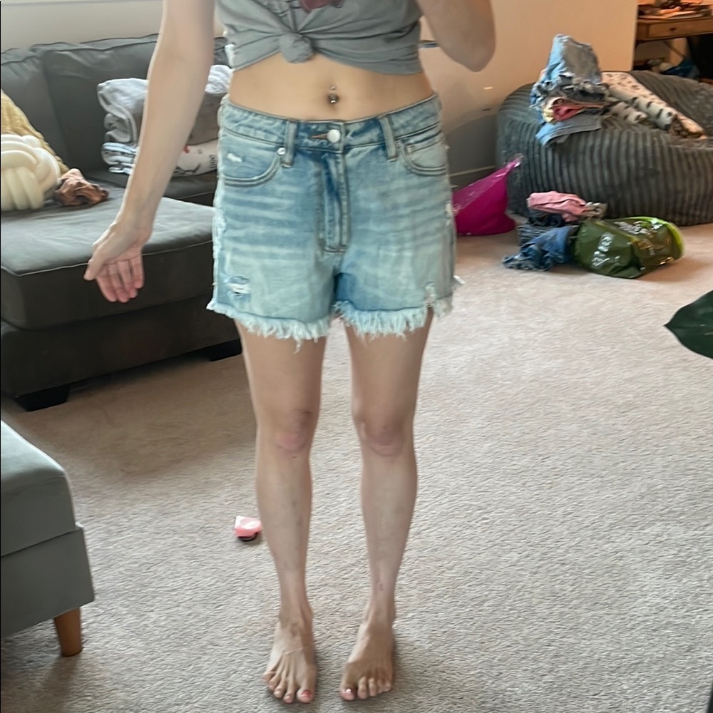 Dear John Light Blue Jean Shorts